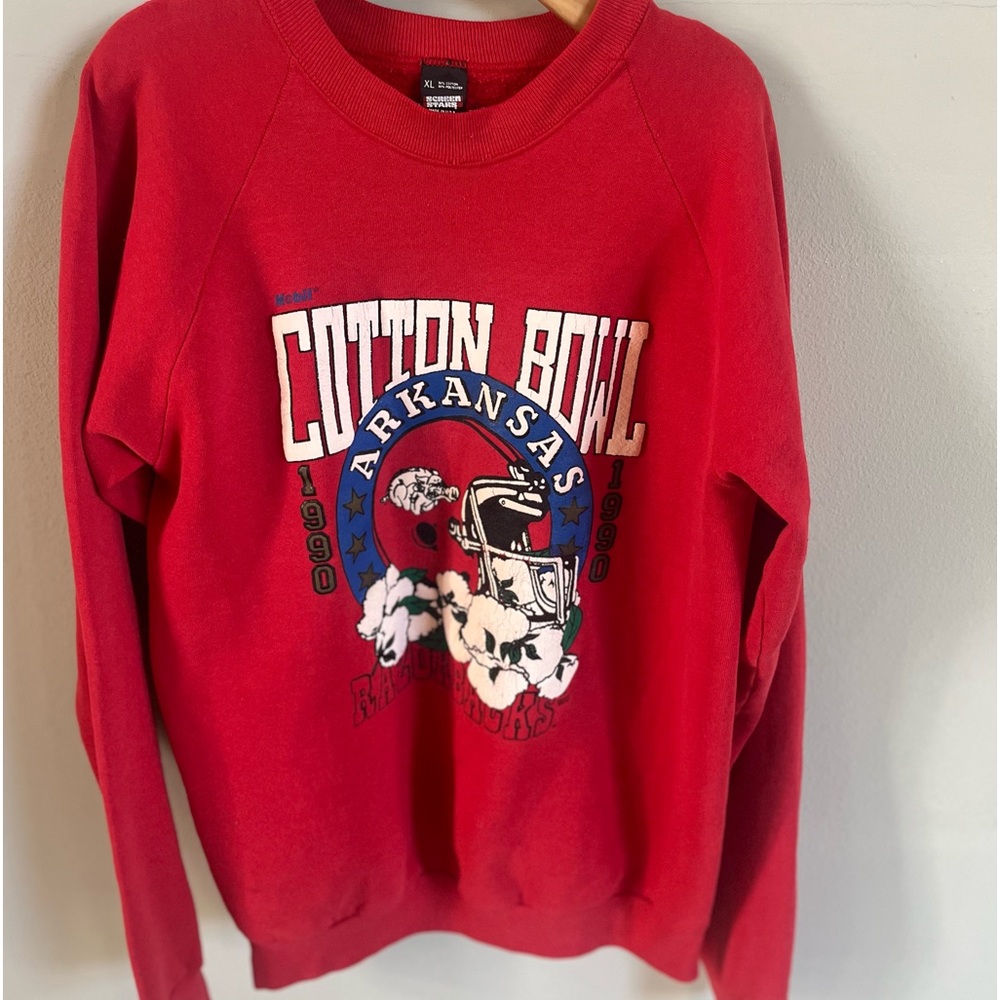 Vintage Arkansas Razorback, 1990 sweatshirt SZ L
